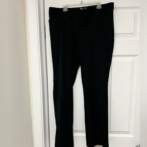 Black bootcut dress pants